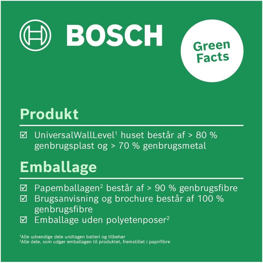 Bosch Laser-Wasserwaage UniversalWallLevel (3-in-1-Werkzeug: Wasserwaage, Linienlaser zum einfachen