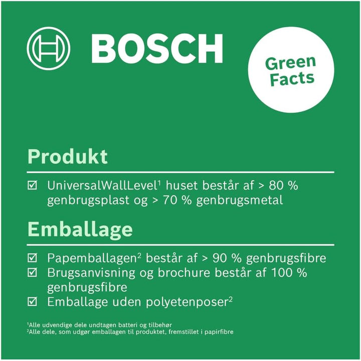 Bosch Laser-Wasserwaage UniversalWallLevel (3-in-1-Werkzeug: Wasserwaage, Linienlaser zum einfachen