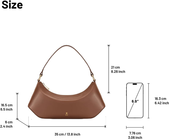 JW PEI Damen Lily Umhängetasche Braun, Braun