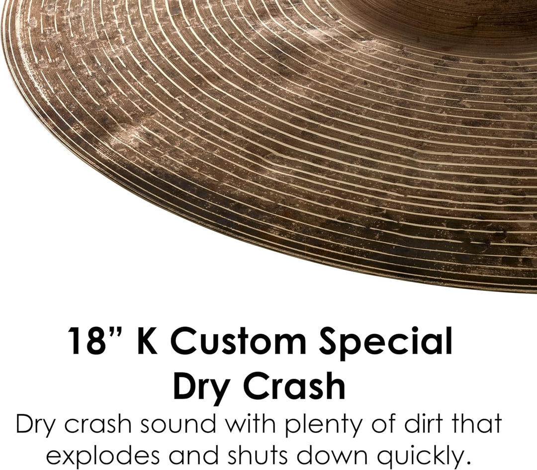 Zildjian K Custom Series - 18" Special Dry Crash Cymbal 18 Zoll, 18 Zoll