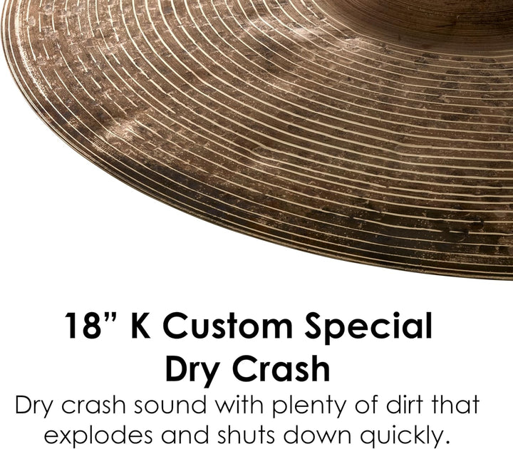 Zildjian K Custom Series - 18" Special Dry Crash Cymbal 18 Zoll, 18 Zoll