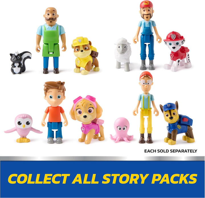 PAW Figurenpaket Patrol Skye und Alex Porter mit Lil Hootie Figur, Kinderspielzeug für Jungen und Mä
