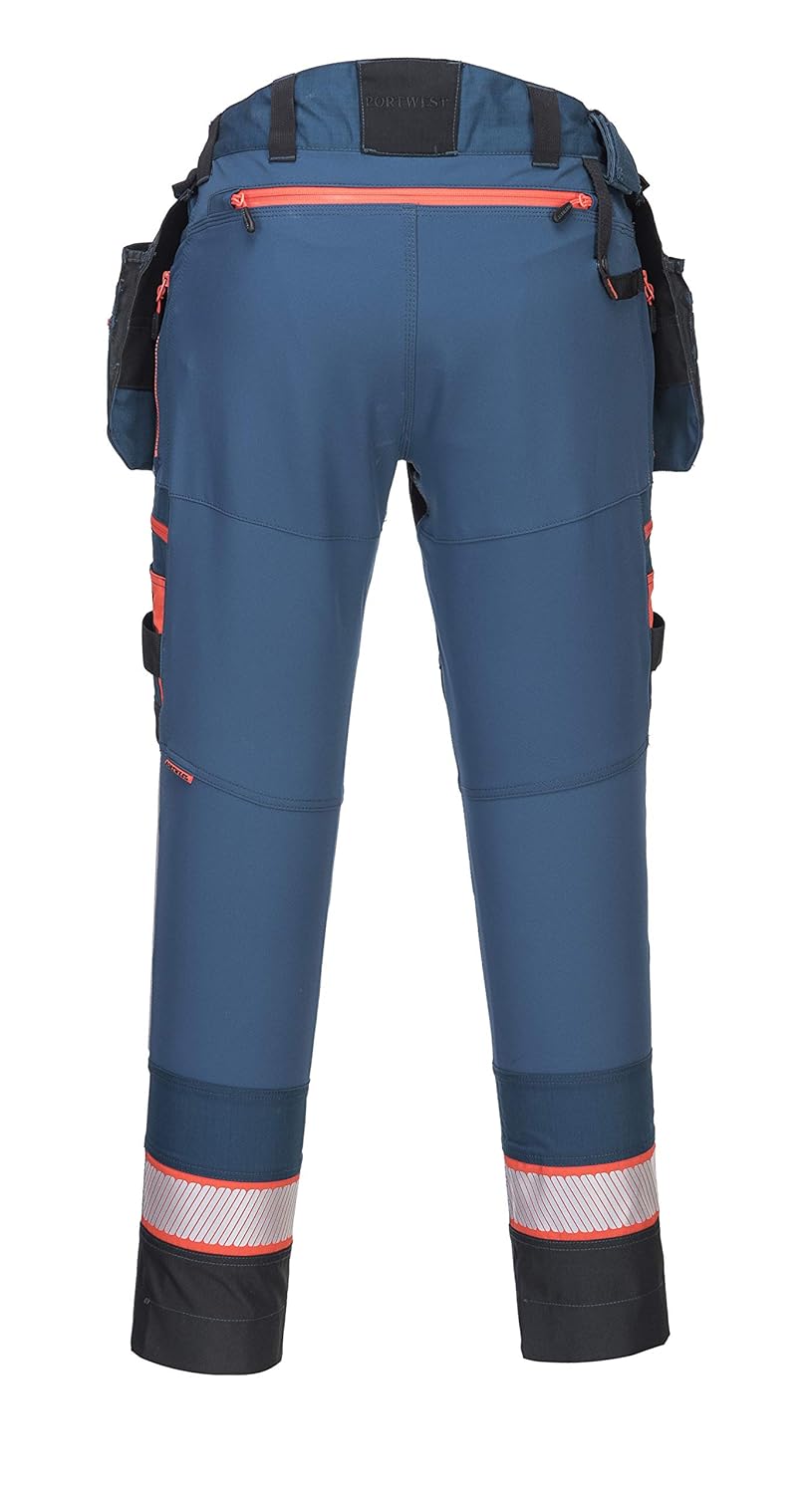 Portwest DX4 Bundhose mit abnehmbaren Holstertaschen, Grösse: 38, Farbe: Metro Blau, DX440MBR38 38 M