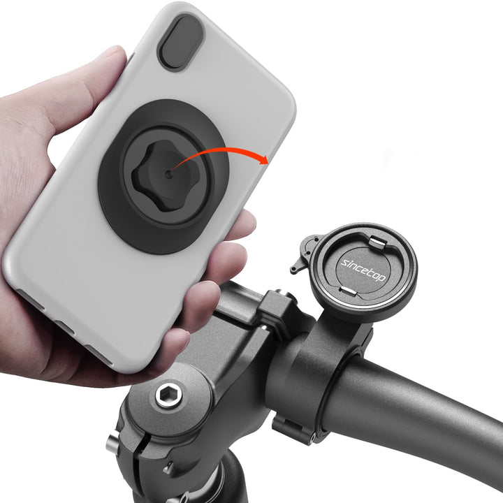 Handyhalterung Fahrrad,Motorrad Handyhalter mit universellem Adapter,Out-Front-Fahrradlenker halteru
