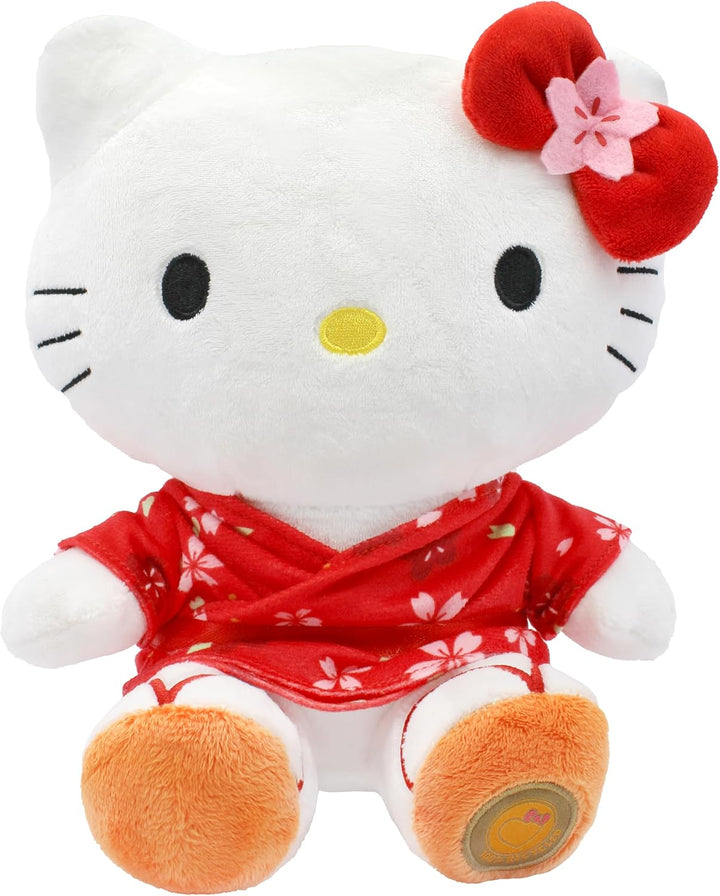 Joy Toy Hello Kitty mit Kimono ECO-Plüsch 14x13x24 cm | Official Licensed Sanrio Plush, Kimono