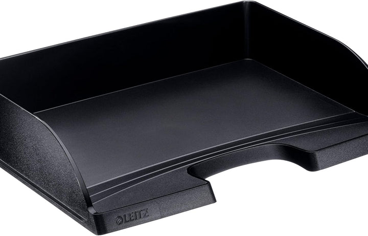 Leitz LLeitz Briefkorb Querformat A4, 5er Pack, Schwarz, Plus Serie, 52180095 Standard Schwarz 5 Stü