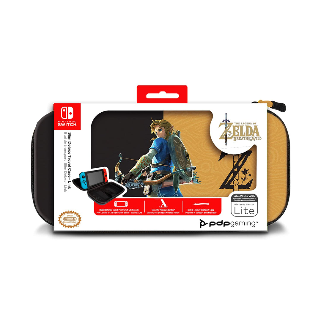PDP Gaming Offiziell Lizenziert Switch Slim Deluxe Travel Case - Zelda Breath of the WIld - Semi-Har