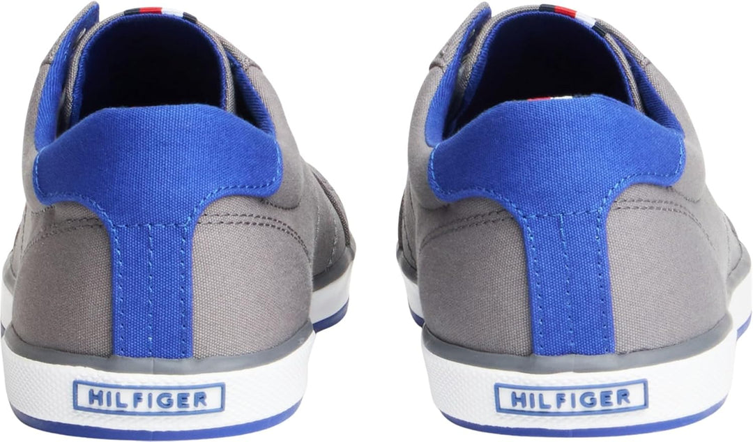 Tommy Hilfiger Herren Vulcanized Sneaker Schuhe 48 EU Steel Grey, 48 EU Steel Grey