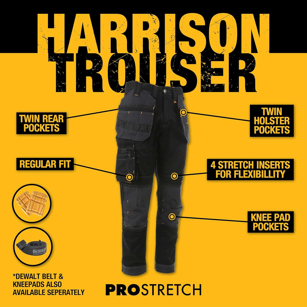 DEWALT Harrison Herren-Arbeitshose (1 Stück), 30W / 29L