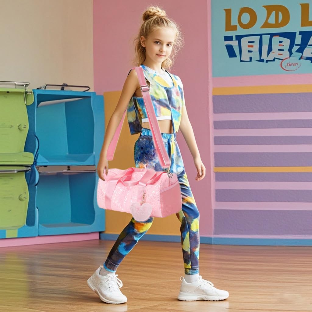 Jumpopack Rosa Balletttasche Mädchen mit Nassfach, Rosa
