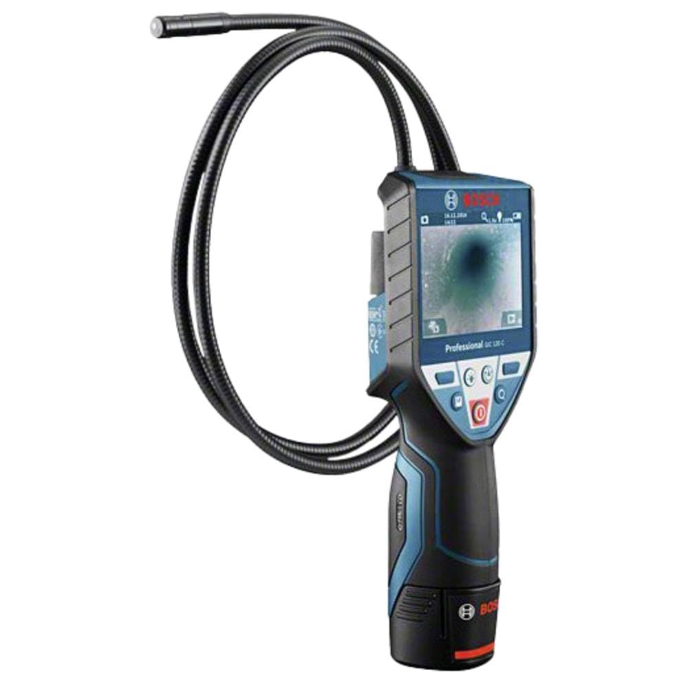 Bosch Professional 12V System Inspektionskamera GIC 120 C (1x Akku 12V + Ladegerät, Kabellänge: 120