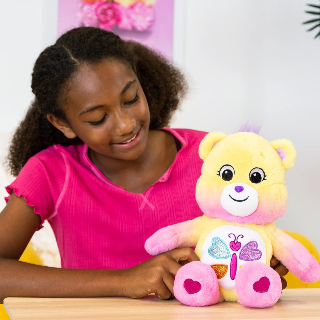 Care Bears | Beruhigender Herzbär (parfümiert) 35 cm mittelgrosser Plüsch | niedliches Spielzeug zum