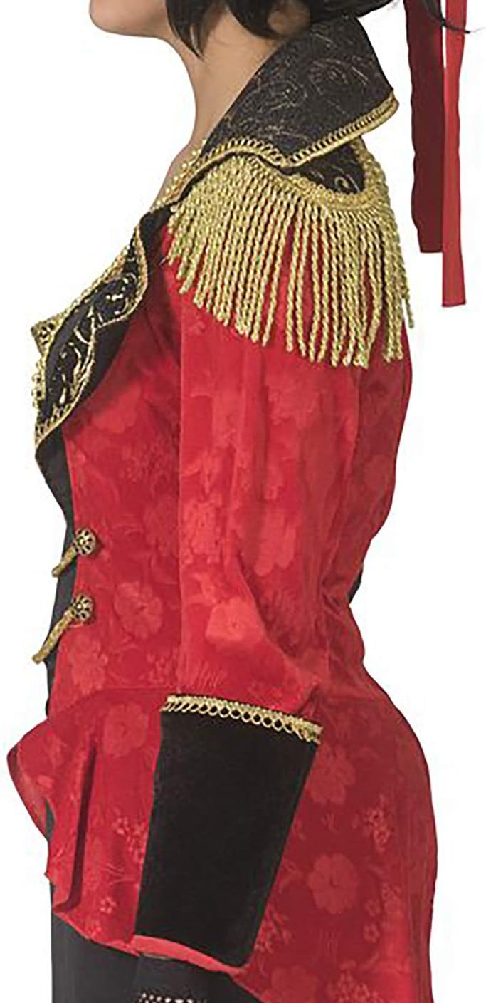 Funny Fashion Damen Kostüm sexy Zirkus Direktorin Dompteurin schwarz rot Karneval (32/34) 32-34, 32-