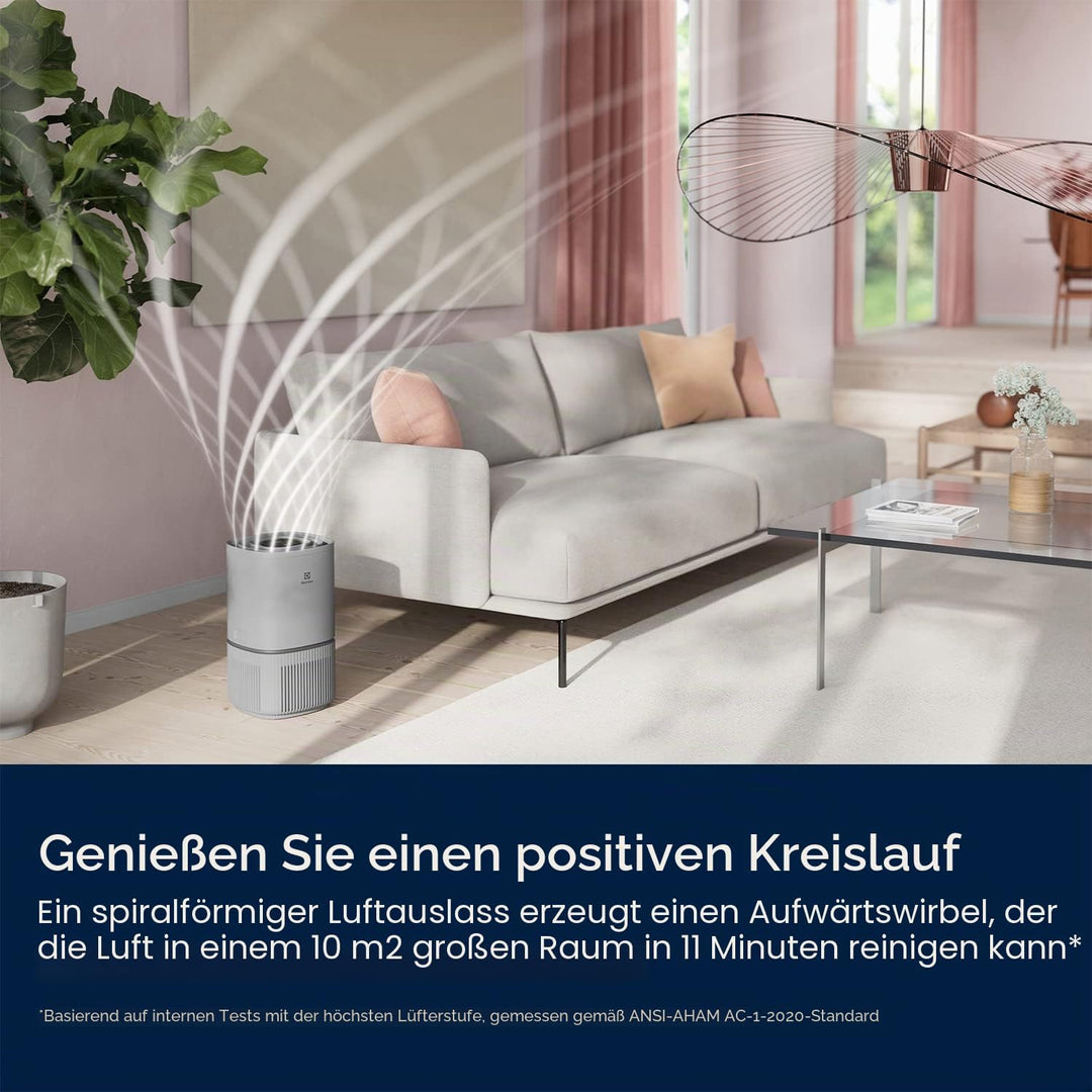 Electrolux Pure 500 Luftreiniger Modell EPO50371UG, Wi-Fi, 3.5 kg, leise um 20 dB, reinigt die Luft