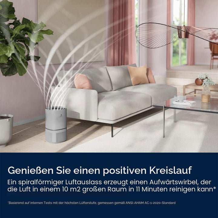 Electrolux Pure 500 Luftreiniger Modell EPO50371UG, Wi-Fi, 3.5 kg, leise um 20 dB, reinigt die Luft