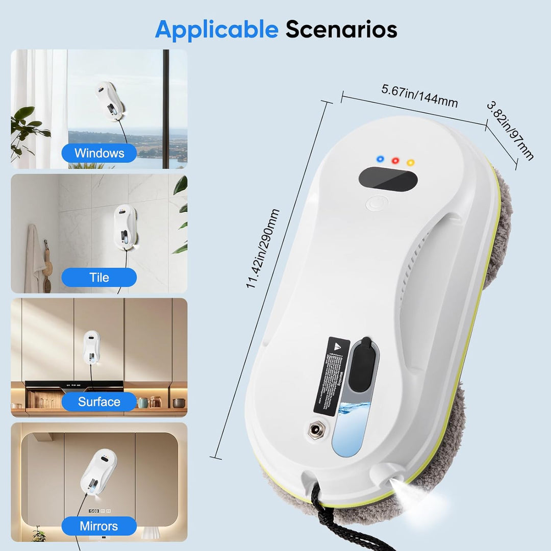 Fensterputzroboter Automatischer Fensterreinigungsroboter Fensterroboter Mit Wasserstrahl,Automatisc