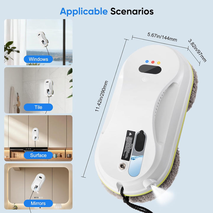Fensterputzroboter Automatischer Fensterreinigungsroboter Fensterroboter Mit Wasserstrahl,Automatisc