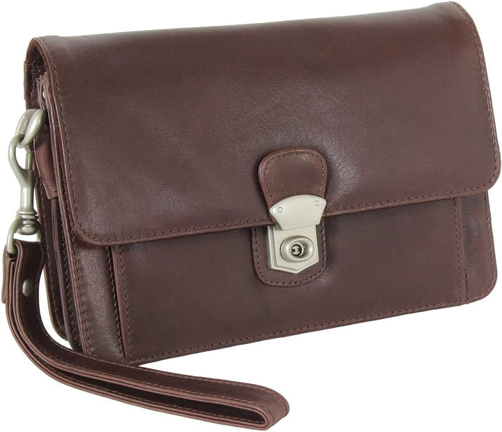 Branco Business Herren Handgelenktasche Herrentasche Tasche schwarz | braun | natur Leder - sehr hoc