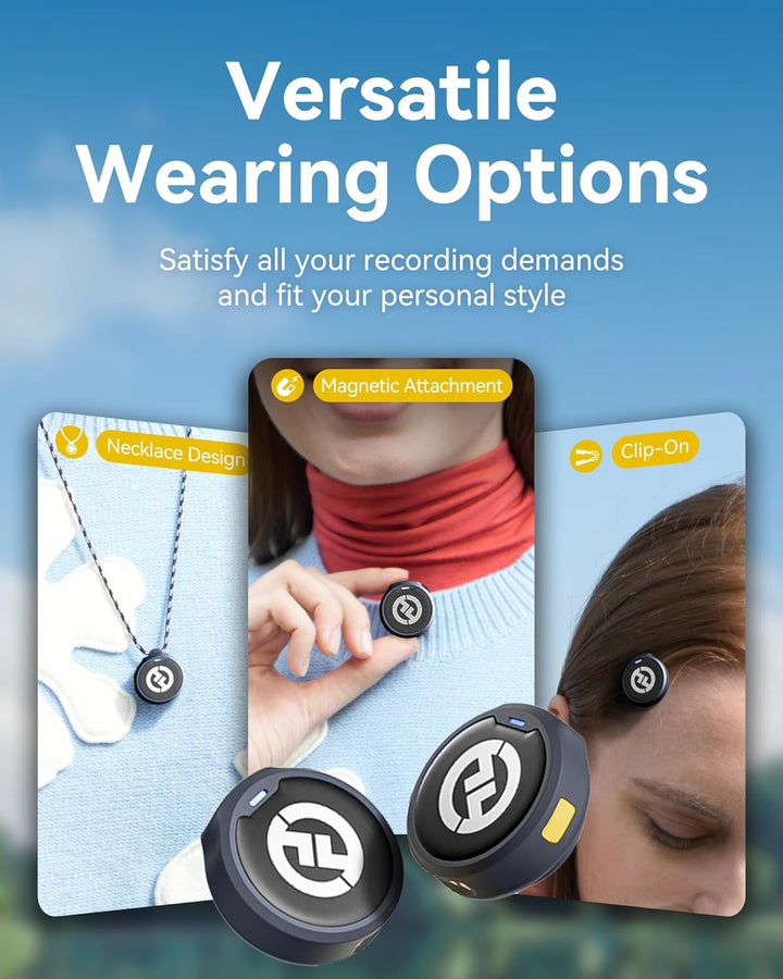 Hollyland Lark M2 Wireless Lavalier Mikrofon (2TX+1RX) für Kamera, iPhone, Android, PC, 48kHz/24 bit