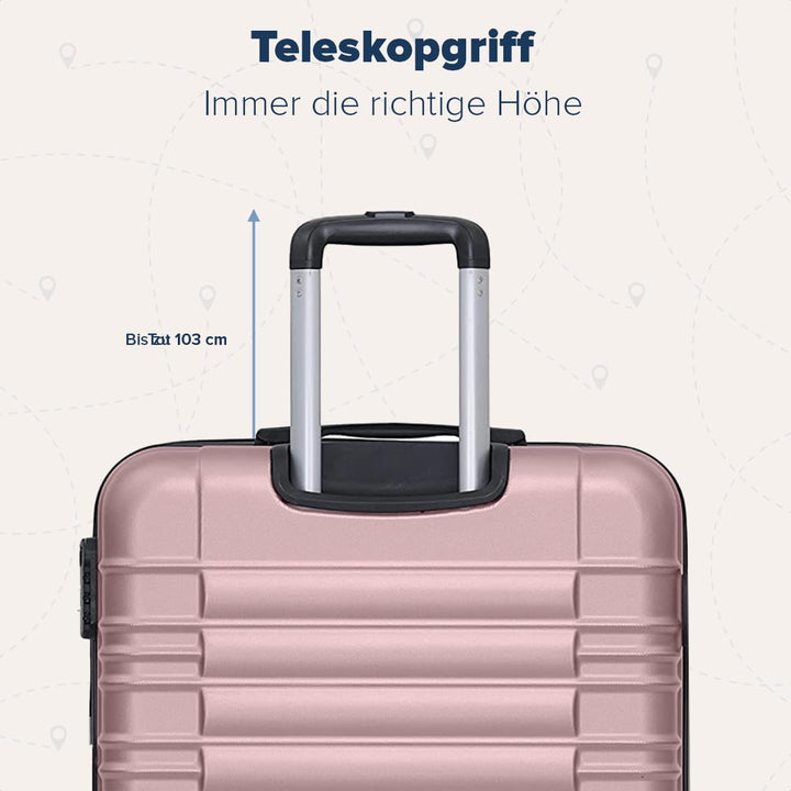 TRVLMORE Koffer & Trolleys - Koffer Set, Kofferset 2 Teilig, Handgepäck Koffer, Hartschalenkoffer Gr