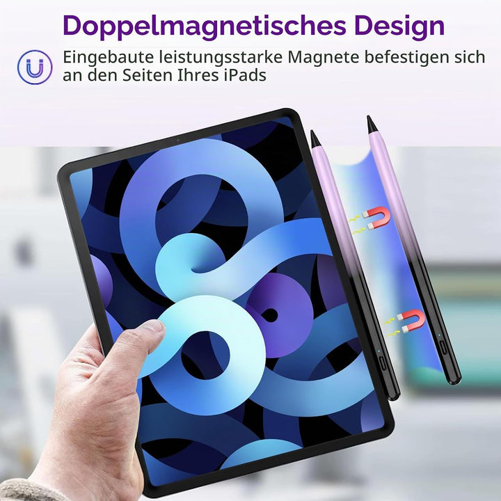TQQ iPad Stift für Apple iPad (2018-2023), 2.0 Stylus Pen für ipad mit Hochpräziser, Neigungs Erkenn