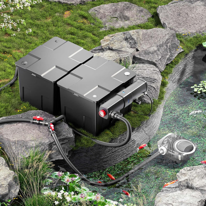 SunSun Filter Set 60000l Teich 24W Teichklärer NEO10000 80W Pumpe