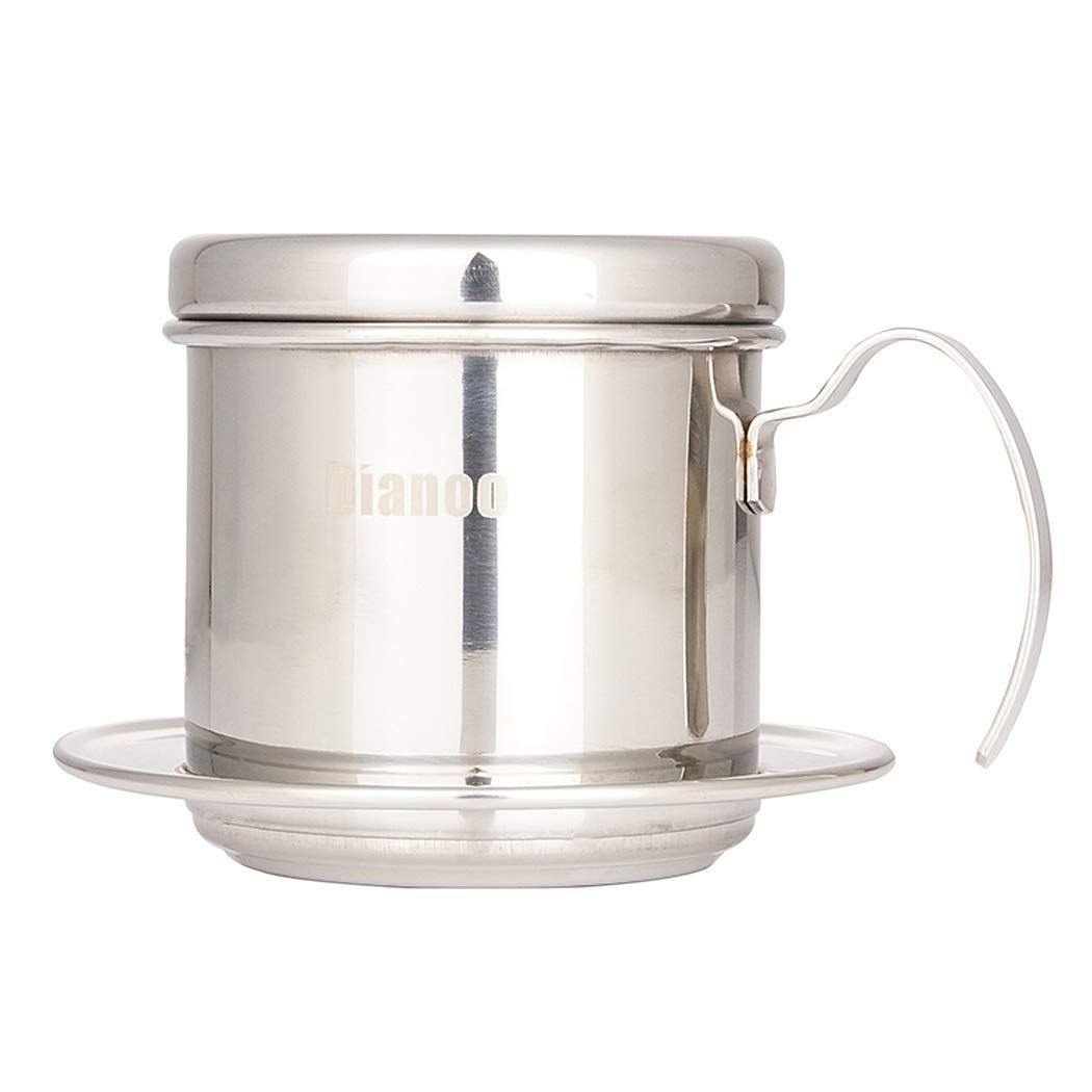 Vietnamesische Kaffeefilterpresse, Kaffeebereiter, tragbar, Edelstahl, vietnamesischer Kaffee-Tropfe