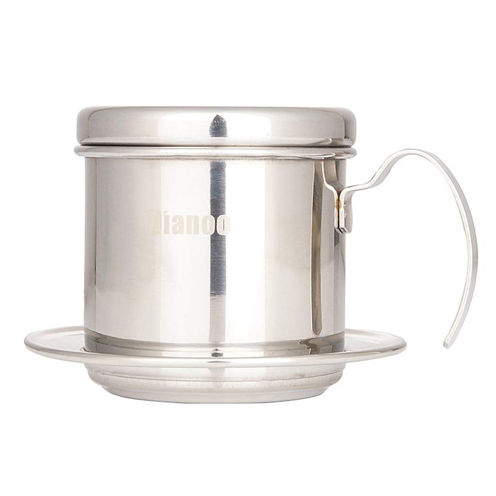 Vietnamesische Kaffeefilterpresse, Kaffeebereiter, tragbar, Edelstahl, vietnamesischer Kaffee-Tropfe