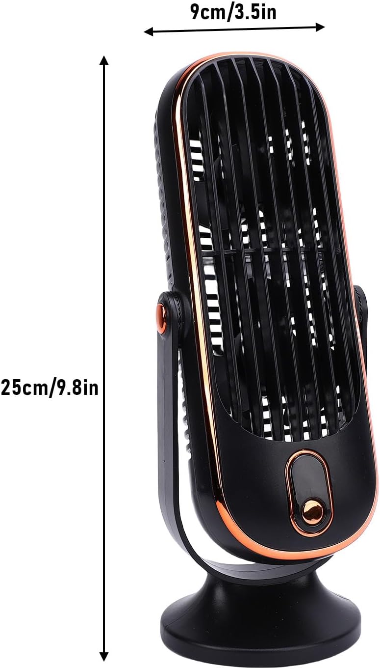 HEEPDD Wiederaufladbarer Schreibtischventilator, USB-betriebener Schreibtischventilator, Tragbarer,