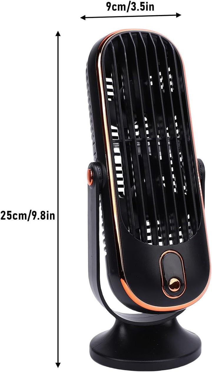 HEEPDD Wiederaufladbarer Schreibtischventilator, USB-betriebener Schreibtischventilator, Tragbarer,