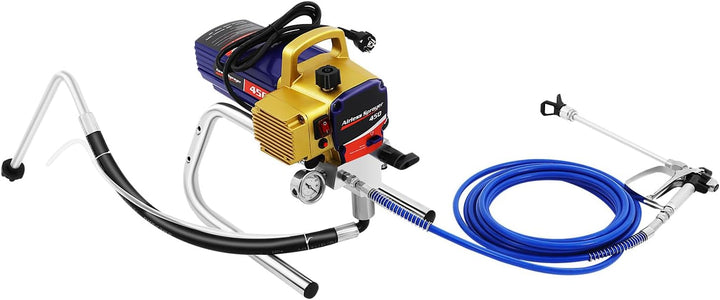 Airless Farbsprühsystem Farbsprühgerät 1500W 22Mpa Hochdruck-Sprühmaschine Düsendurchmesser: 0.15mm~