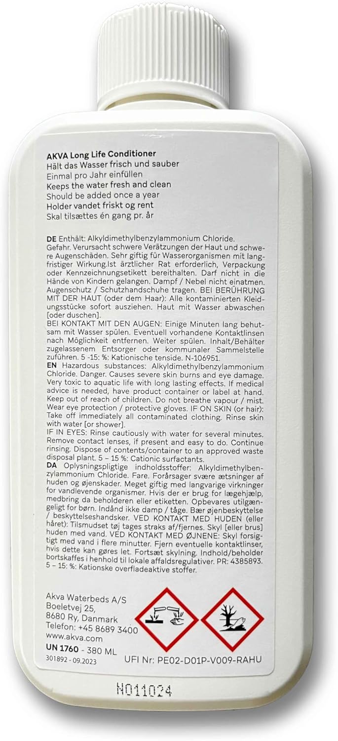 FVLFIL Akva Care Kit Wasserbetten Pflegemittel Set (Kit 2 gross)