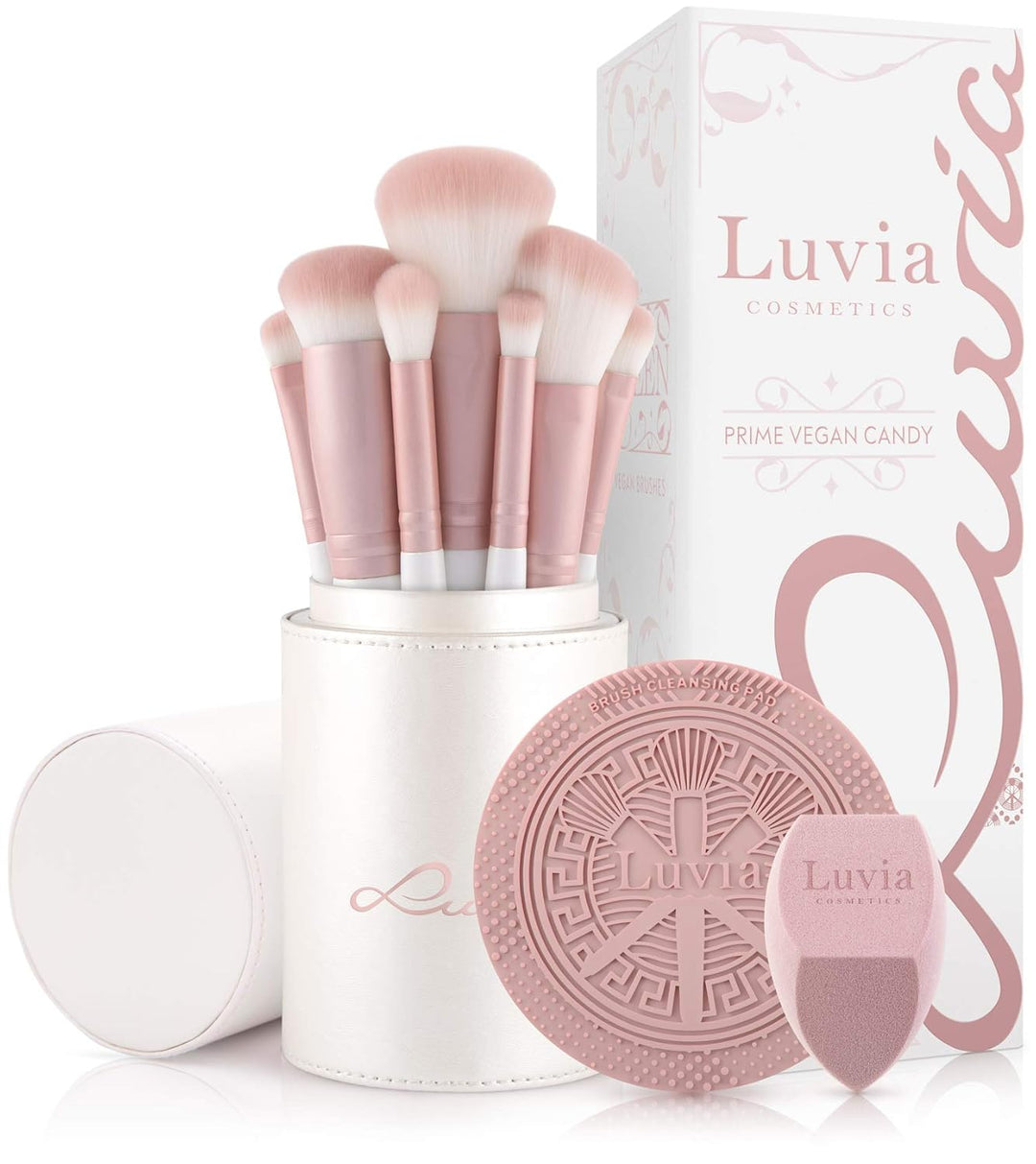 Make-up Pinselset Luvia, Prime Vegan Pro - Candy &amp; Augenpinsel-Set Luvia, Essential Eye Brush Set, 5