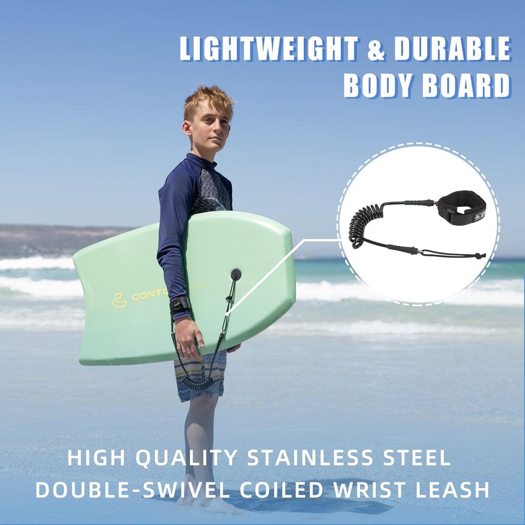 Reed Body Board Bodyboard für Strand, Kinder, Leichter EPS-Core, Doppelk, doppeltes Drehgelenk, gewi