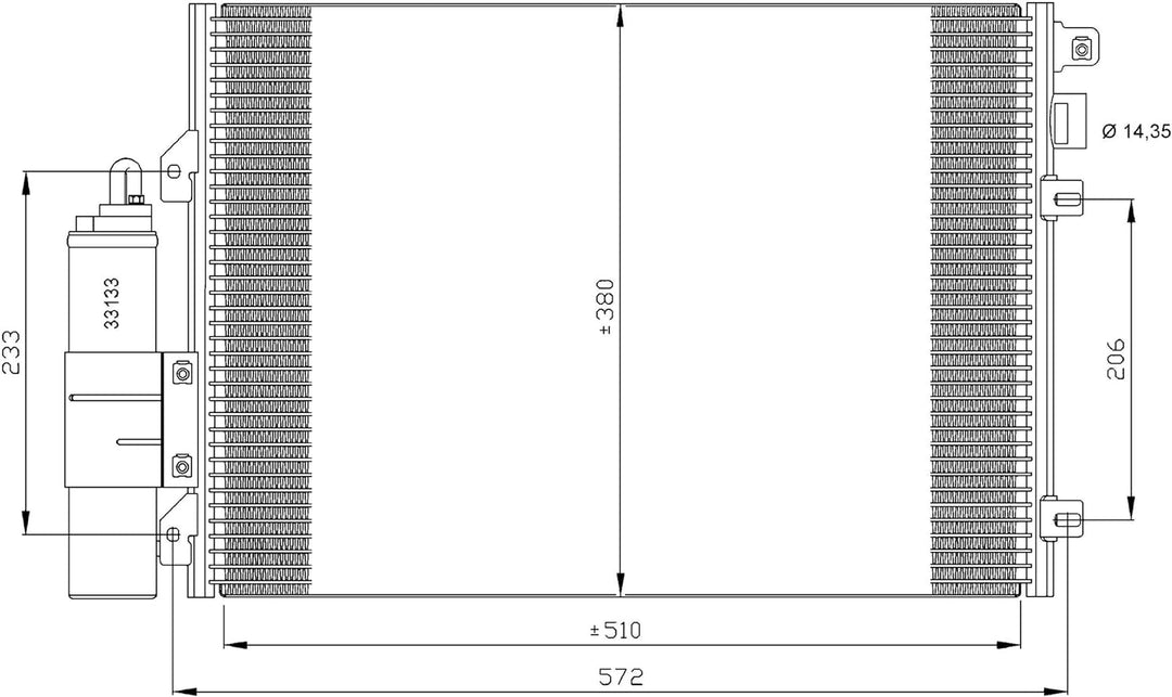 NRF 35771 Kondensator, Klimaanlage