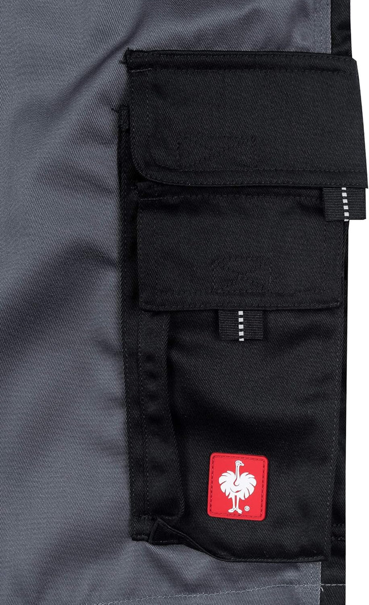 Engelbert Strauss Herren Arbeitsshorts e.s.Image inkl. gratis SHG Ohrstöpsel 48 Grau/Schwarz, 48 Gra