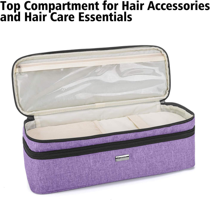 Teamoy Aufbewarhungstasche für Warmluftbürste Haartrockner, Glättender Styler Tragetasche, Reisetasc
