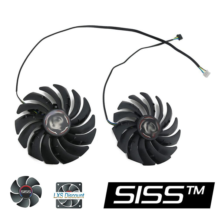 Lüfter Set 95MM PLD10010B12HH für MSI GeForce RTX 2070 Gaming X 8G, GeForce RTX 2070 GAMING Z 8G Vid