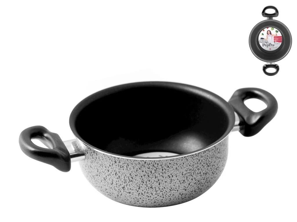 Home Salt Peper Auflauf 2 Griffe Antihaft-Salzpfeffer 16 cm Kochtopf, Material, Multicolor