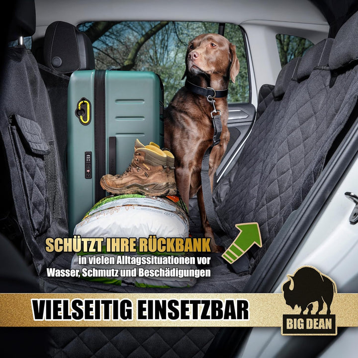 BigDean Robuste universelle Hundedecke Auto Rückbank Autoschondecke Hund Rücksitz schmutz- & wassera