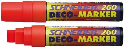 Schneider Maxx 260 Kreidestift (5 + 15 mm Strichstärke, feucht abwischbar, wasserbasiert, geruchsneu