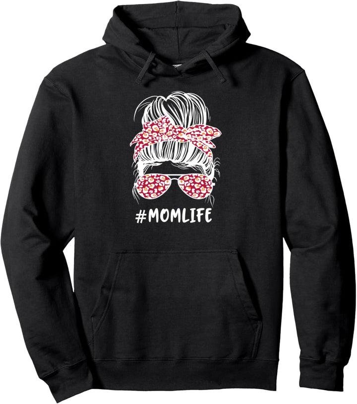 Momlife Damen, cooles Mädchen #Momlife Leopard Sommer Pullover Hoodie