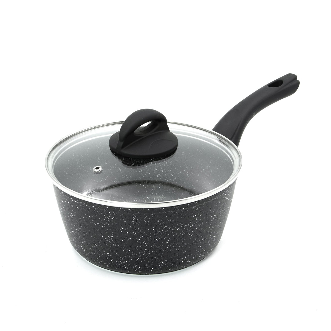 Blackmoor Pfanne 20-cm-Kochtopf mit Deckel Schwarz 20cm Kochtopf 20 cm Schwarz, 20cm Kochtopf 20 cm
