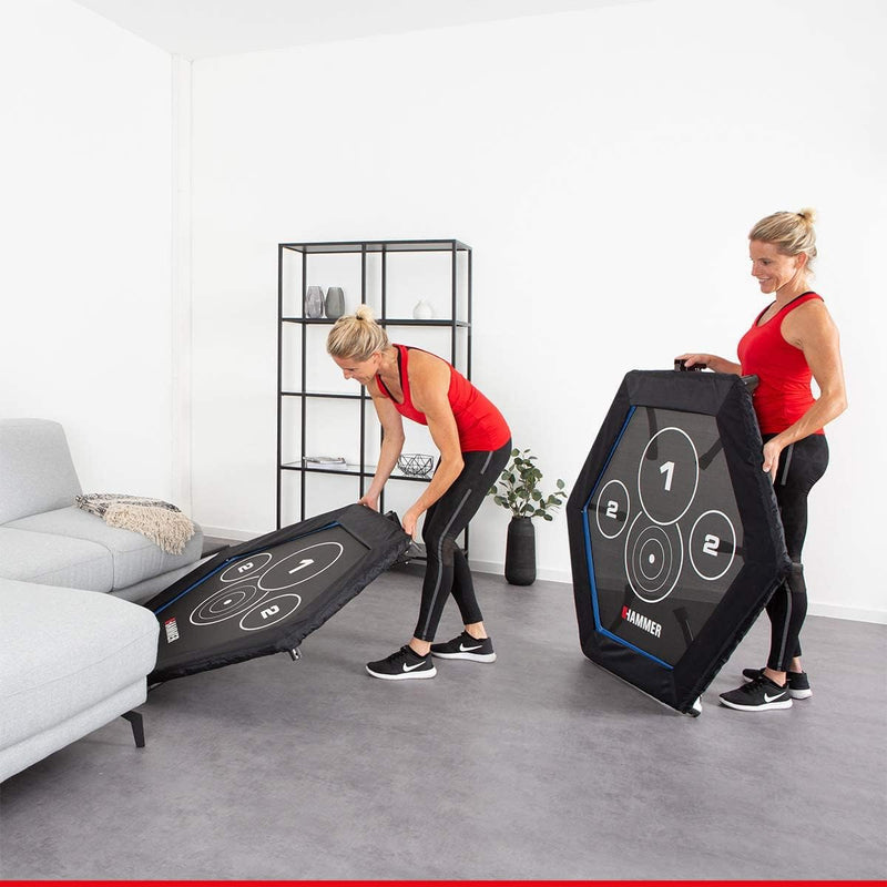 Hammer Fitness-Trampolin Cross Jump, 98 cm Sprungfläche, leistungsstark bis 130 kg