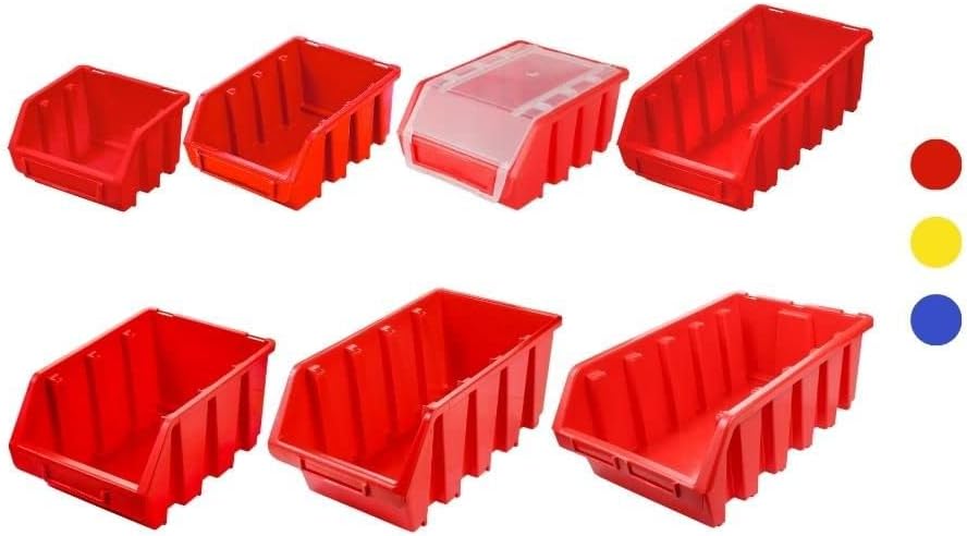 PROREGAL SuperSparSet 40x Sichtlagerbox 4 | HxBxT 15,5x20,4x34cm | Gelb | Sichtlagerbehälter Sichtla