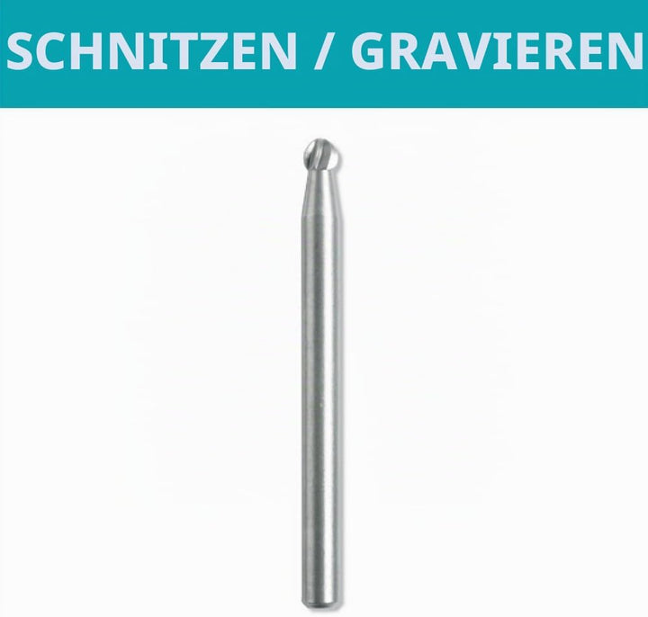 Dremel 191 Hochgeschwindigkeits Fräsmesser 3.2 mm Kugel 1/8 in, Kugel 1/8 in