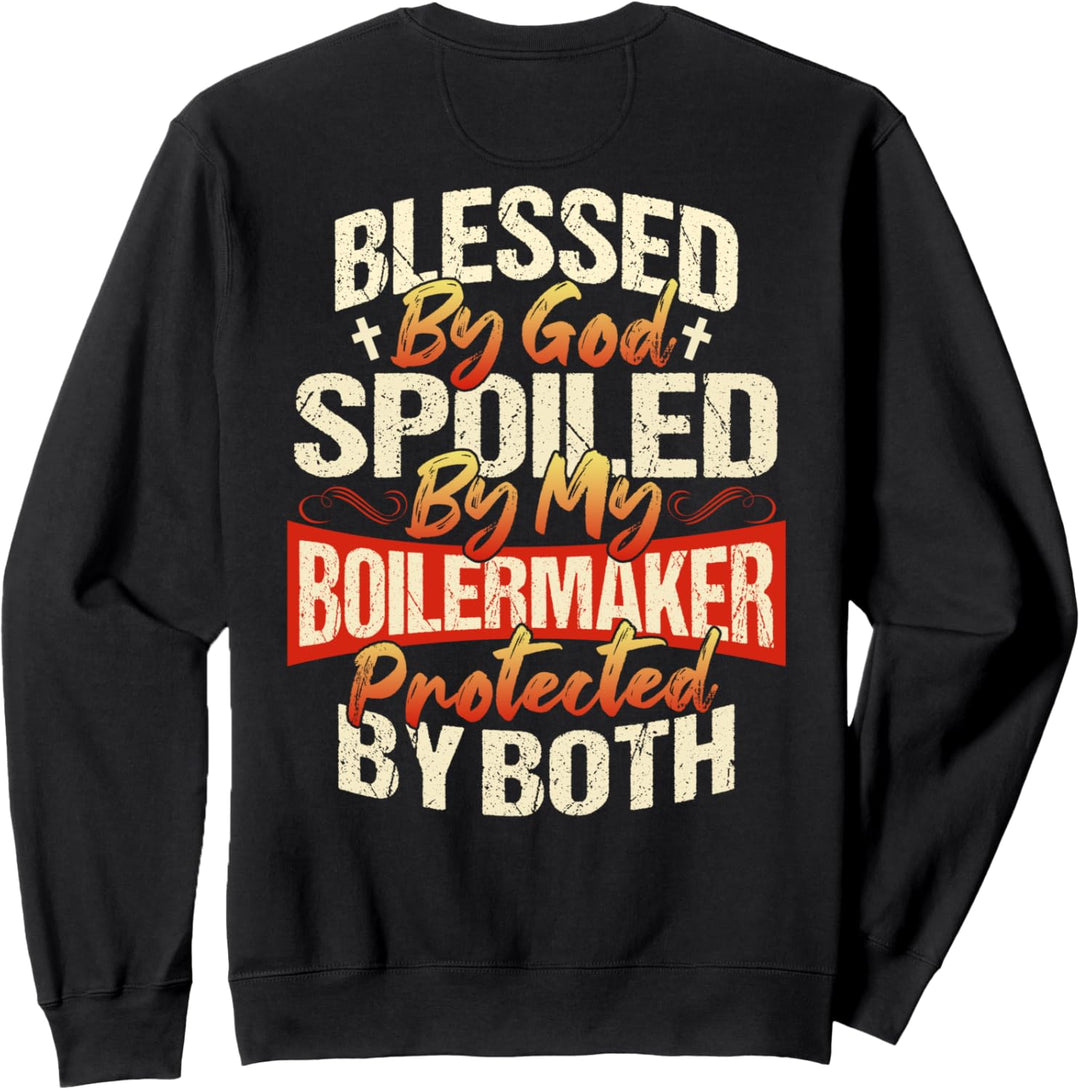 Boilermaker Wife Design auf der Rückseite der Kleidung Sweatshirt