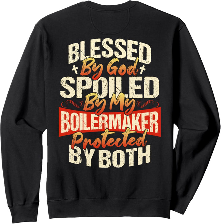 Boilermaker Wife Design auf der Rückseite der Kleidung Sweatshirt