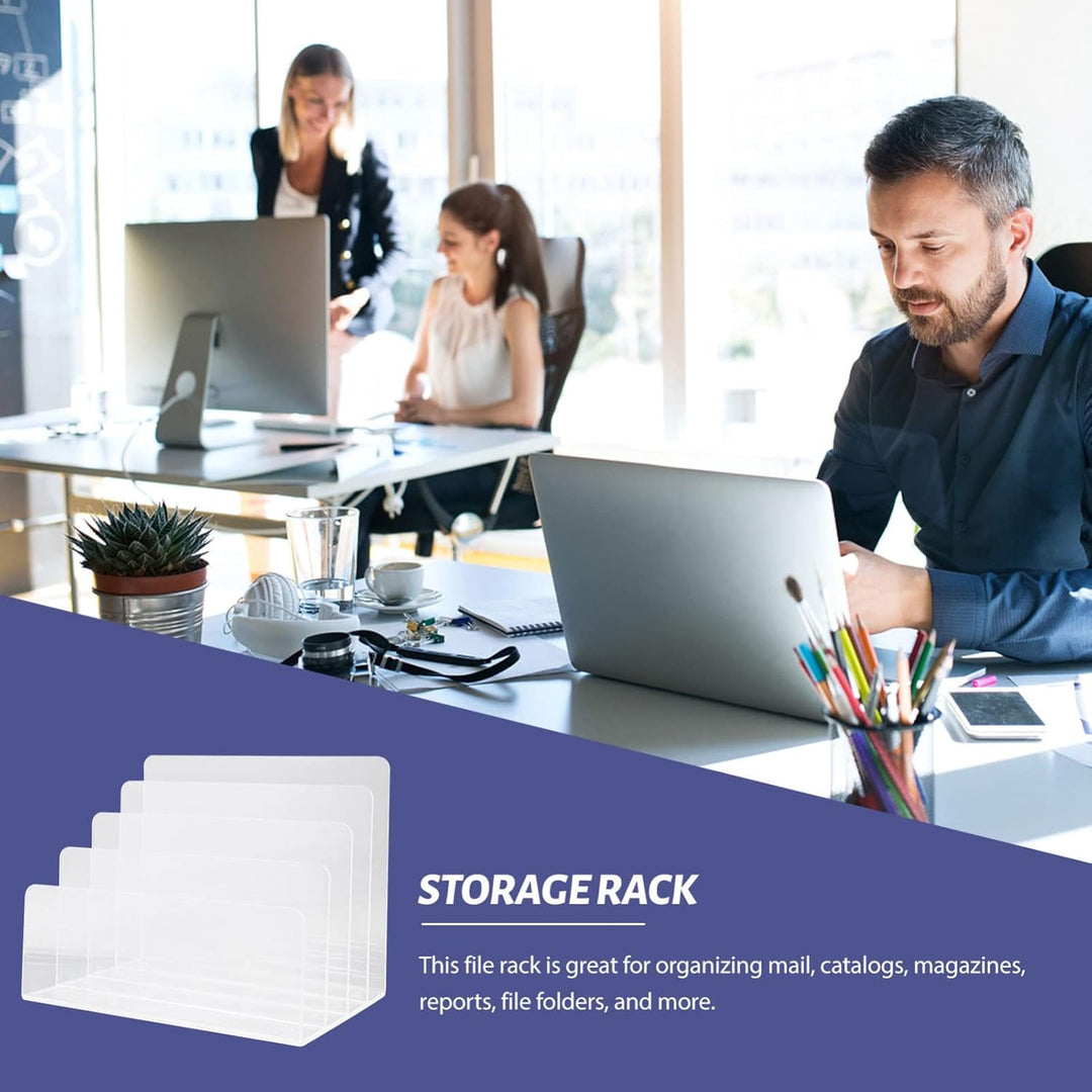 Cabilock Buchumschlaghalter Schreibtischzubehör Aus Acryl Aktenorganizer Aus Acryl Ordnerhalter Aus