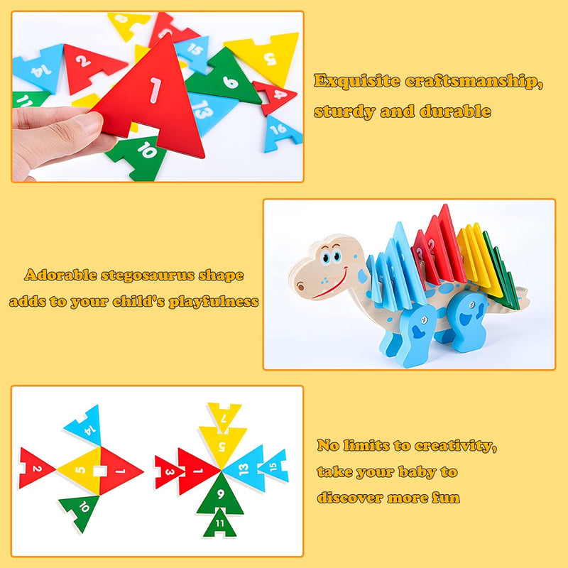 OBEST Kinder Geometrische Formen HolzPuzzles, Montessori Spielzeug für Kinder ab 2 Jahren, Lernspiel